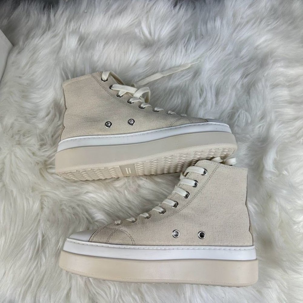 Isabel Marant Austen High Sneaker in Ecru - Picture 5 of 6